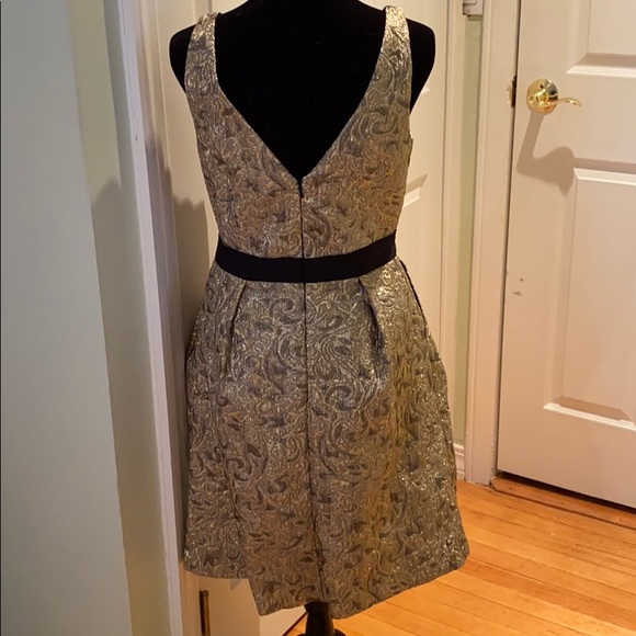 Aidan Mattox Gold Dress-Size 6 - Picture 4 of 5